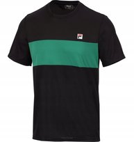 Koszulka tenisowa Fila T-shirt Bosse czarno-zielona M
