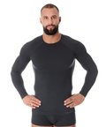 Koszulka termoaktywna Brubeck ACTIVE WOOL LS12820 Grafitowa - M&nbsp;-&nbsp;BRUBECK