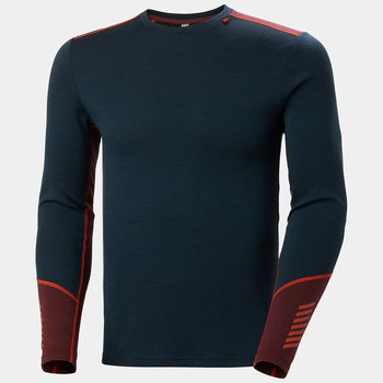 Koszulka Termoaktywna Helly Hansen Lifa Merino Midweight Crew Midnight - S - Helly Hansen