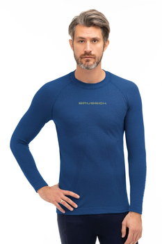 Koszulka termoaktywna męska z długim rękawem Brubeck 3D PRO LS15950 ciemnoniebieski - M - BRUBECK
