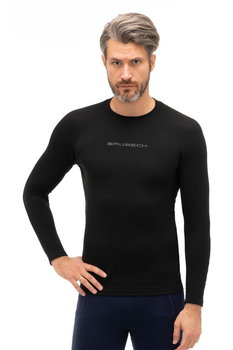 Koszulka termoaktywna męska z długim rękawem Brubeck 3D PRO LS15950 czarny - L - BRUBECK