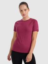 Koszulka trekkingowa z wełną merino damska 4F 4FWAW25TFTSF1527-53S Różowy XS 4F