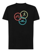 Koszulka Triatlon Sport Wyzwanie Czarna L