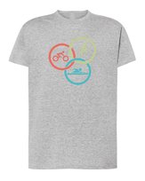 Koszulka Triatlon Sport Wyzwanie Szara XL