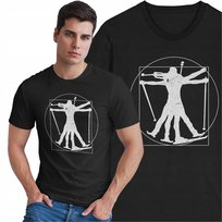 Koszulka Vitruvian Biathlon Narty Sport Leonardo da Vinci Strzelectwo