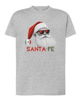 Koszulka Wakacyjny Mikołaj Meksyk Santa Fe Śmieszny Tekst Szara XL
