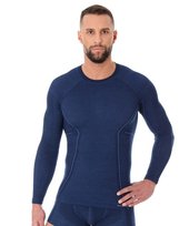 Koszulka wełniana z długim rękawem męska Brubeck ACTIVE WOOL BRUBECK