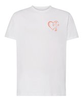 Koszulka Wiara Jezus Miłość Krzyż Minimalistyczny Styl Biały L