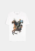 koszulka WIEDŹMIN / THE WITCHER - HORSE biała-XL Difuzed