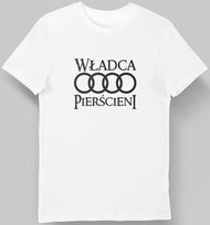 Koszulka władca pierścieni audi biała S KozakNadruki