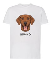 Koszulka Wyżeł węgierski Personalizowana Pupil Pies Biały L