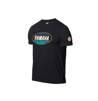 Koszulka Yamaha 22 FS T-SHIRT BADGE MEN TRAVIS, kolor czarny, rozmiar 2XL - Yamaha