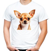 Koszulka z Chihuahua psem Cziłała męska M JHK