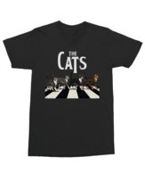Koszulka z kotami The Cats parodia the Beatles Koty Czarna XL