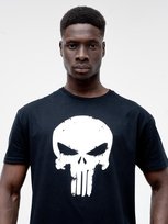 Koszulka Z Krótkim Rękawem Męska Czarna Marvel Comics Punisher Crushed Logo M Marvel