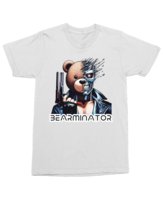 Koszulka z nadrukiem Bearminator miś Terminator Misio Biała L