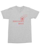 Koszulka z nadrukiem DMUCHNIJ MNIE Śmieszna Zabawna Humorem Szara M