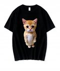 KOSZULKA Z NADRUKIEM MĘSKA ŚMIESZNA T-SHIRT KOT KOTEK MEM r. L - Atram