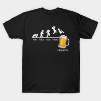 KOSZULKA Z NADRUKIEM MĘSKA ŚMIESZNA T-SHIRT Piwo Beer Weekend r. L 4 Atram