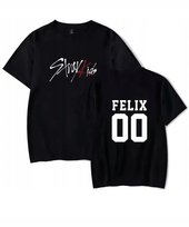 KOSZULKA Z NADRUKIEM MĘSKA ŚMIESZNA T-SHIRT STRAY KIDS KPOP FELIX Atram