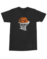 Koszulka z nadrukiem Miłość do koszykówki Prezent NBA Piłka Czarna M