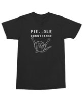 Koszulka z nadrukiem Pie..olę Konwenanse Kotem Śmieszna Humor Czarna L