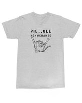 Koszulka z nadrukiem Pie..olę Konwenanse Kotem Śmieszna Humor Szara XL