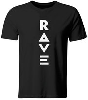 Koszulka z nadrukiem RAVE, Idealna na Festiwal i Techno, roz. XXL