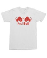 Koszulka z nadrukiem Red Ból z Bykiem Śmieszna Biała XL