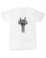 Koszulka z nadrukiem Rock ON! Dla Muzyka Metal Koncert Biała M