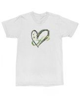 Koszulka z nadrukiem Wojskowe Serce Wojskowa Militaria Siła Biała XL