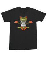 Koszulka z nadrukiem Żaba Joga Zen Spokój Równowaga Czarna M