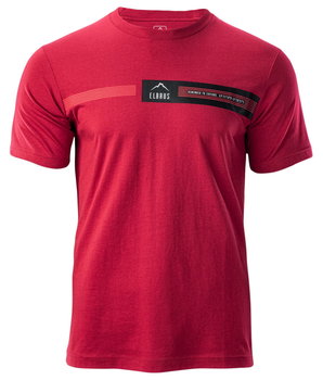 Koszulka Z Organicznej Bawełny Elbrus Asmar - L; Czerwony - ELBRUS