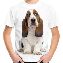 Koszulka z psem Basset hound dziecięca
