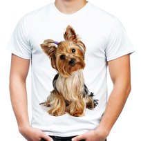 Koszulka z psem Yorkshire terrier York męska M JHK
