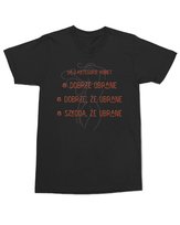 Koszulka z zabawnym napisem 3 kategorie kobiet Humor Czarna M