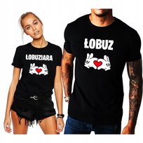 Koszulki Dla Par Łobuz Łobuziara Łapki Zestaw Koszulek Dla Zakochanych Xxl