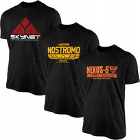 Koszulki Męskie Skynet Nostromo Nexus-6 3 x T-shirt Koszulka 3PAK Zestaw Freshtop
