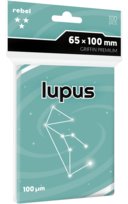 Koszulki na karty Rebel (65x100 mm) Lupus Premium, 100 sztuk, karty do gry Rebel