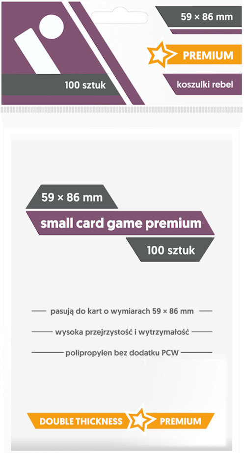 Koszulki na karty Small Card Game Premium, Rebel