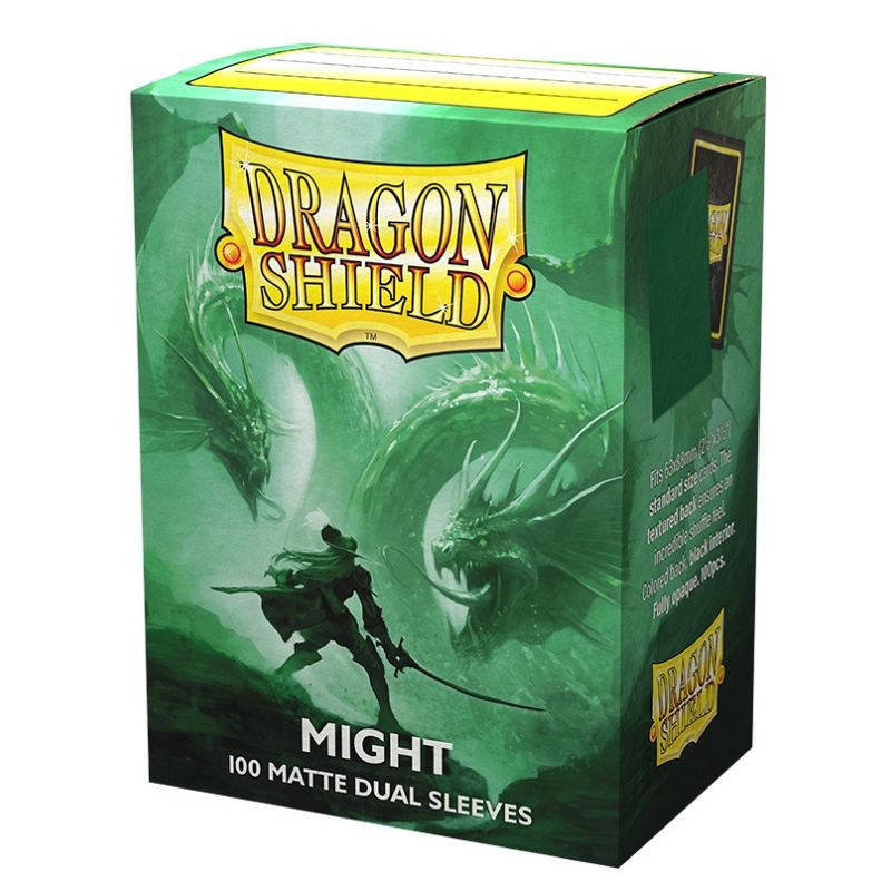 Koszulki PREMIUM na karty talię Pokemon MtG Magic Dual MATTE Dragon Shield Sleeves protektory Might (100 sztuk)