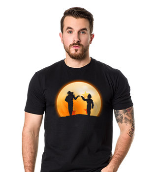 Koszulkowo, Koszulka męska, Goku Vegeta Dragon Ball, czarna, rozmiar 2XL - Koszulkowo