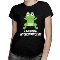Koszulkowy, Damska koszulka, Żajebista wychowawczyni,  rozmiar L Koszulkowy