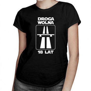 Koszulkowy, Koszulka damska, Droga wolna - 18 lat, rozmiar XL - Koszulkowy