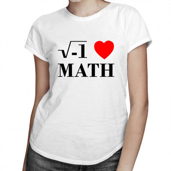 Koszulkowy, Koszulka damska, I love math, rozmiar M - Koszulkowy