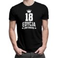 Koszulkowy, Koszulka męska, 18 lat Edycja Limitowana - prezent na urodziny, rozmiar XS - Koszulkowy