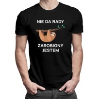 Koszulkowy, Koszulka męska z nadrukiem, Nie da rady, zarobiony jestem, rozmiar L Koszulkowy
