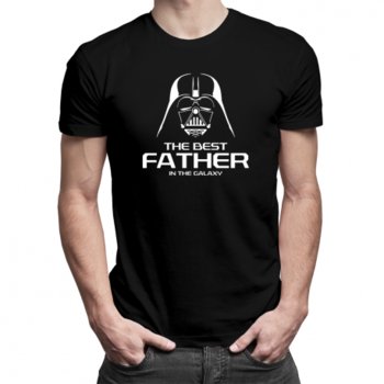 Koszulkowy, Koszulka prezent dla taty, The best father in the galaxy, rozmiar M - Koszulkowy