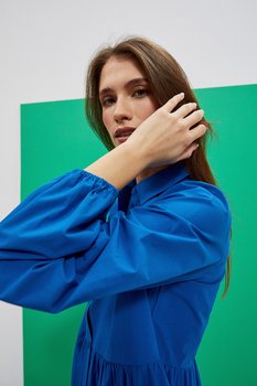 Koszulowa sukienka-L - Moodo