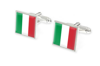 Koszulowe Spinki Z Flagą Włoch - Jubileo